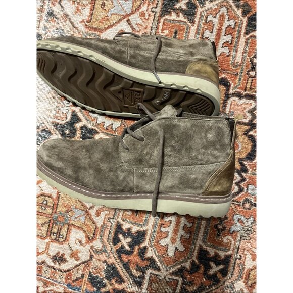 Reef Men's Voyage Chukka Boot Sz 12 RF0A3626 Brown Leather Cork Insole - Picture 2 of 10